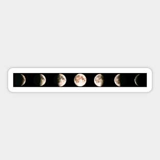 Composite image of the phases of the Moon (R340/0509) Sticker